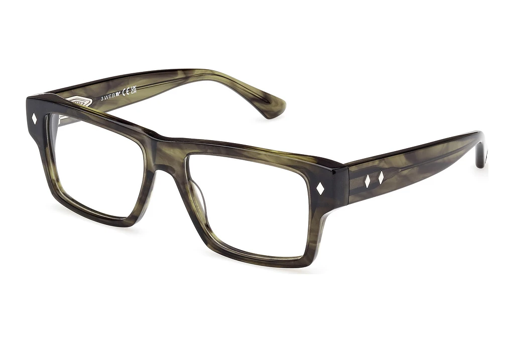 Web Eyewear   WE5415 059 Hellgrün/Gestreift