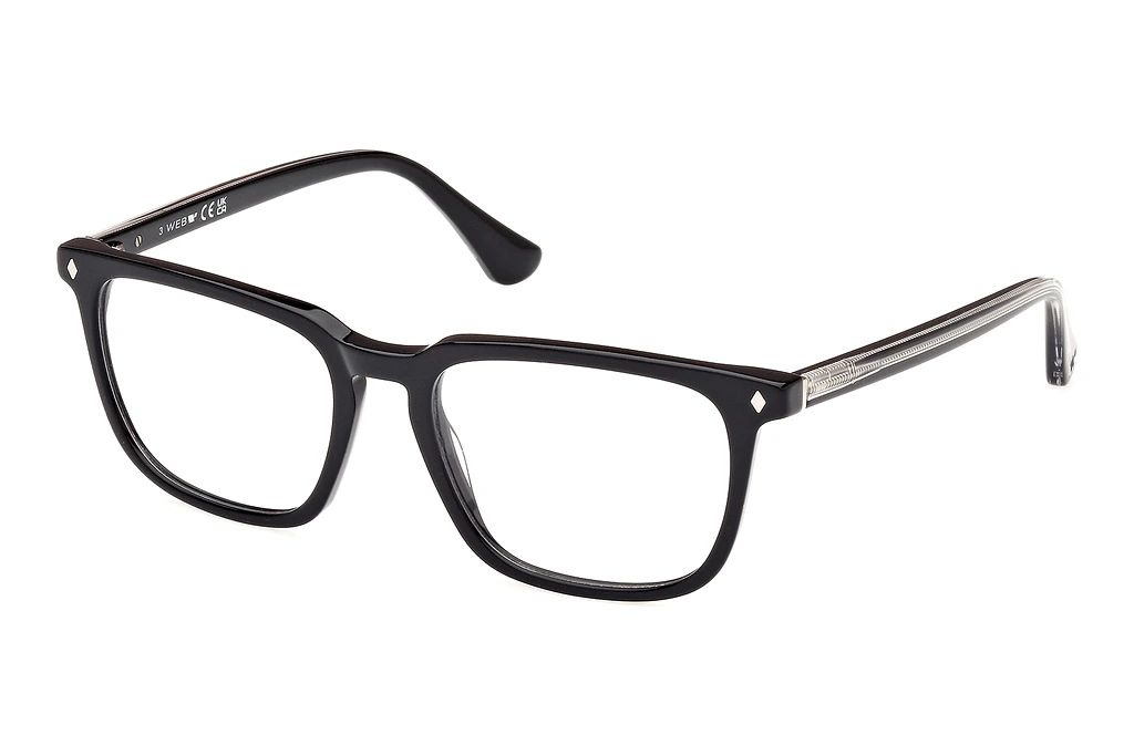 Web Eyewear   WE5430 001 Glänzend Schwarz