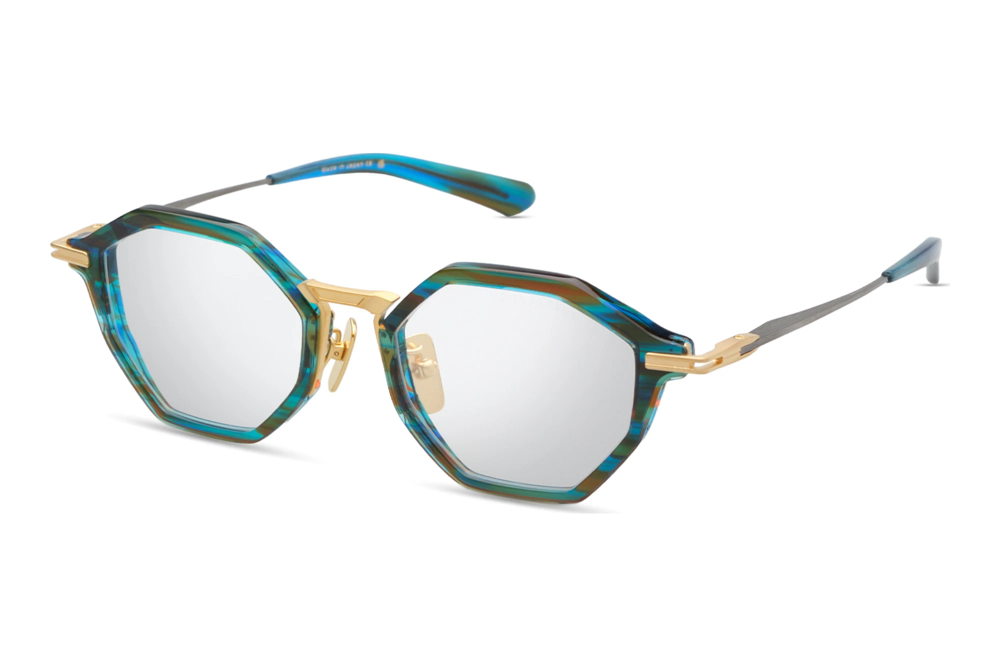 DITA   DTX-448 03A DIGITAL SWIRL - MATTE YELLOW GOLD - BRUSHED DARK GUN