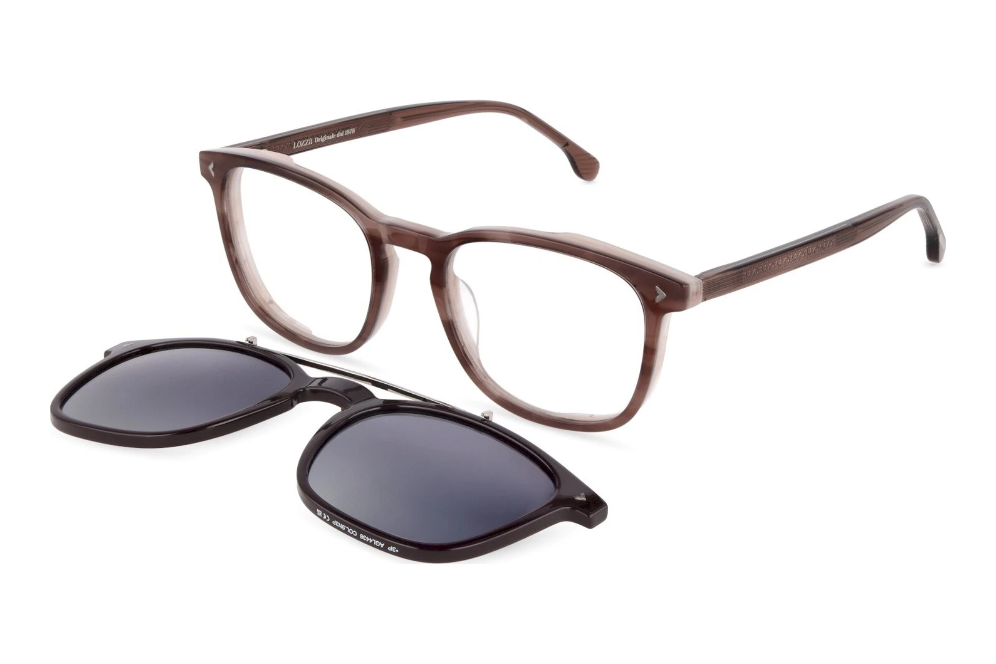 Lozza   UL4438 9N3P SHINY STRIPED BROWN