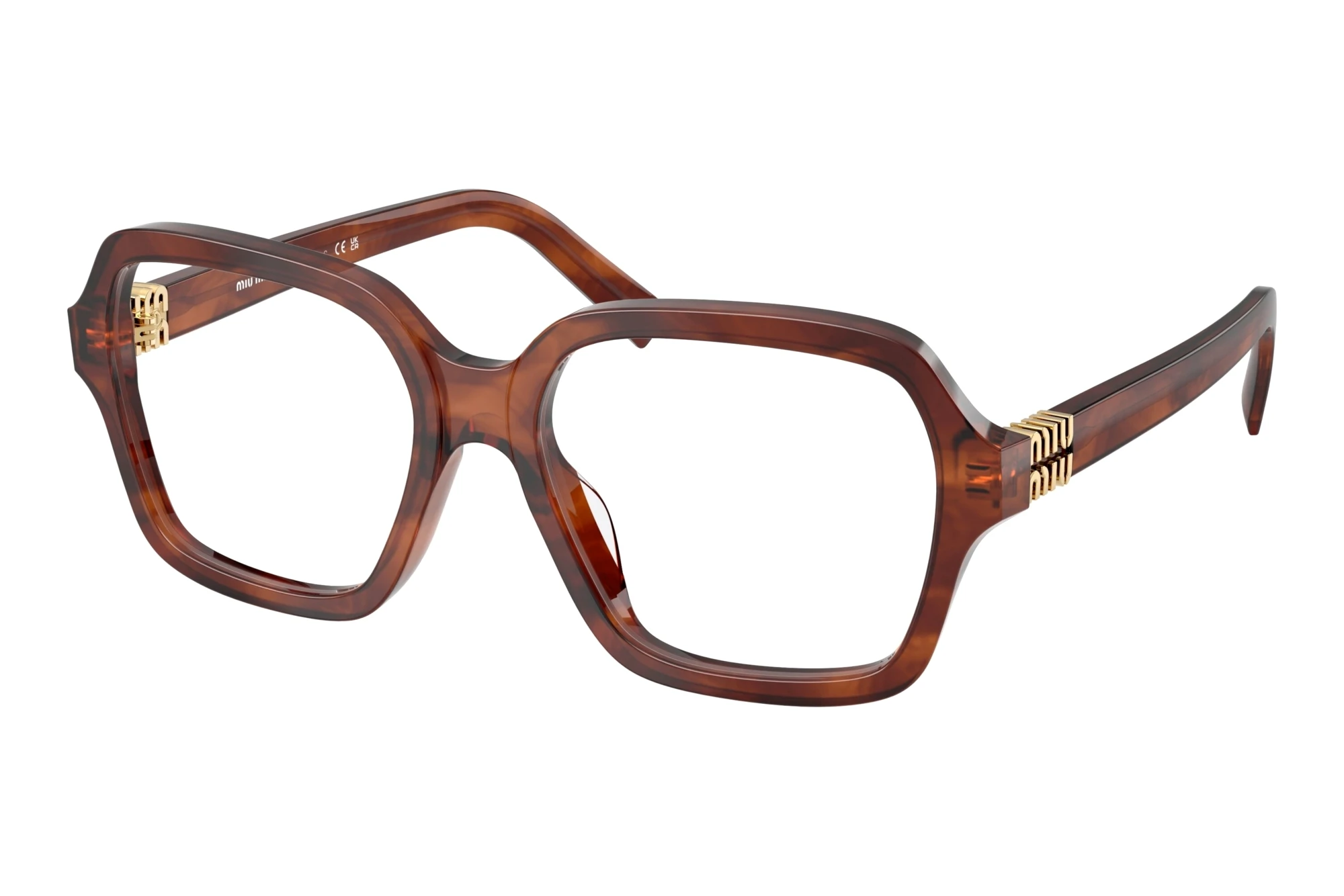 Miu Miu   MU 03YV 26E1O1 Striped Tobacco