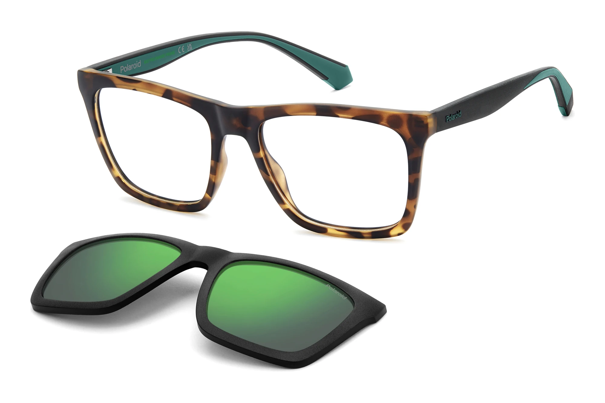 Polaroid   PLD D591/C DNG MATTE BLACK GREEN HAVANA