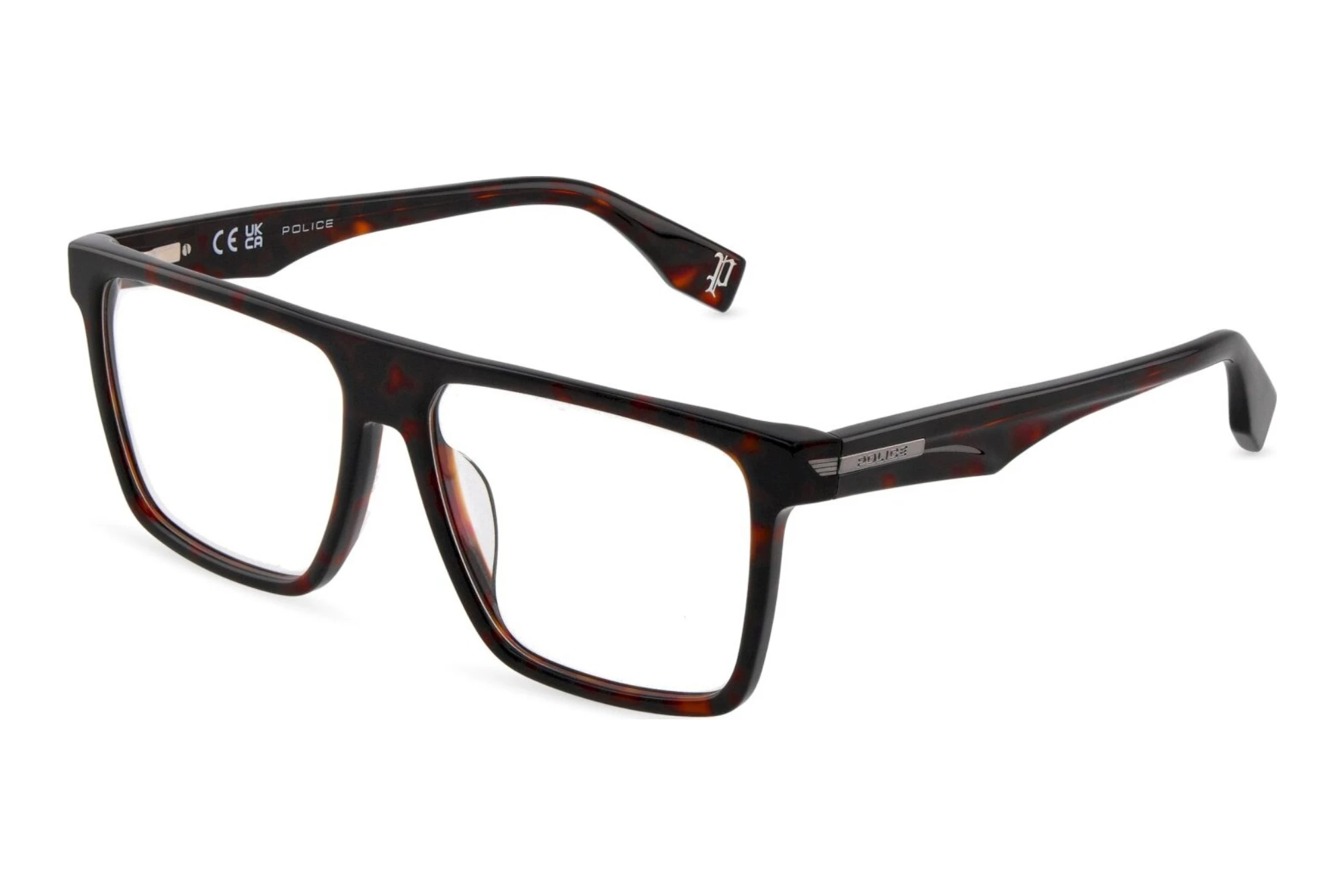 Police   VPLU57 722Y SHINY DARK HAVANA