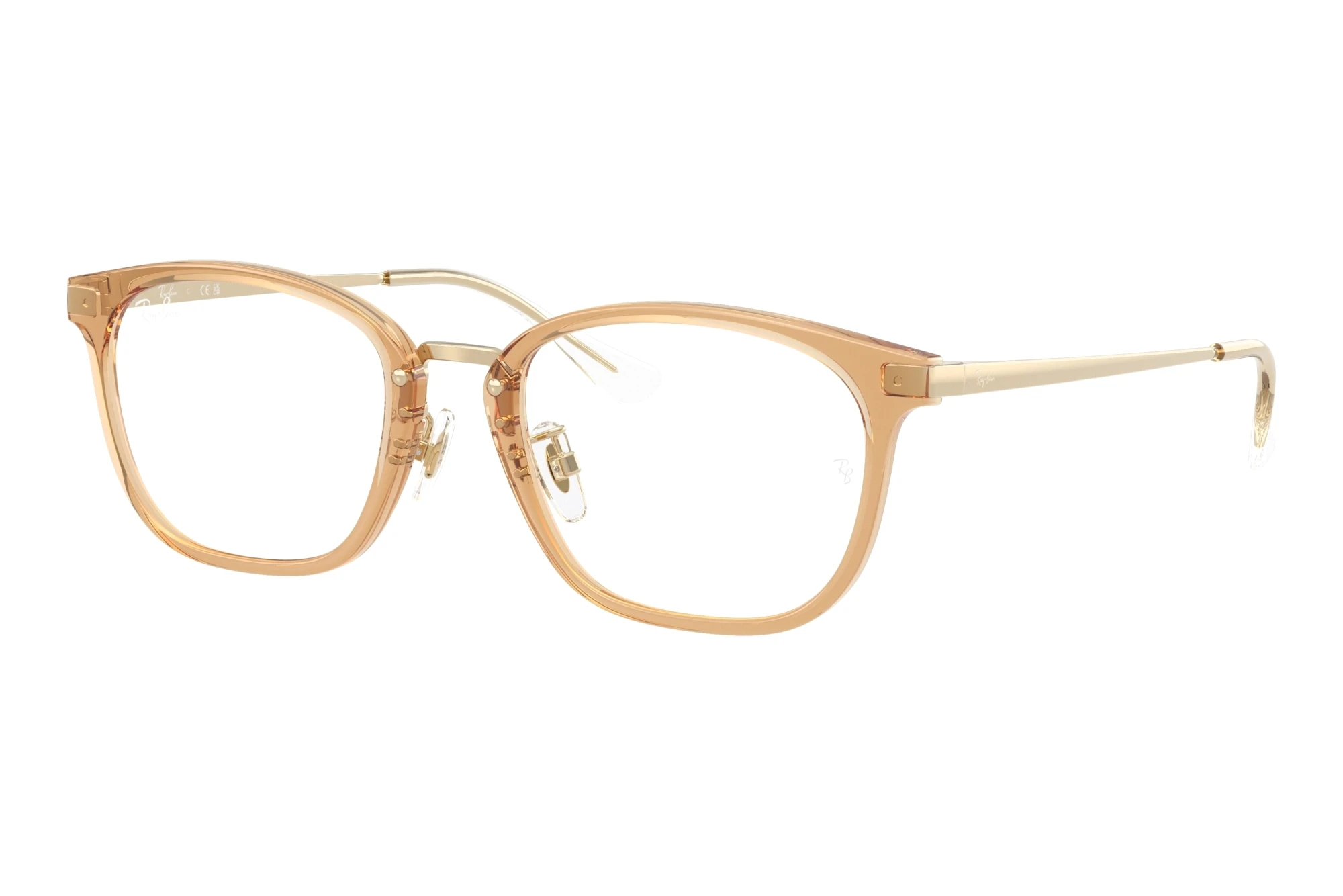 Ray-Ban   RX7247D 8473 Transparent Brown On Pale Gold