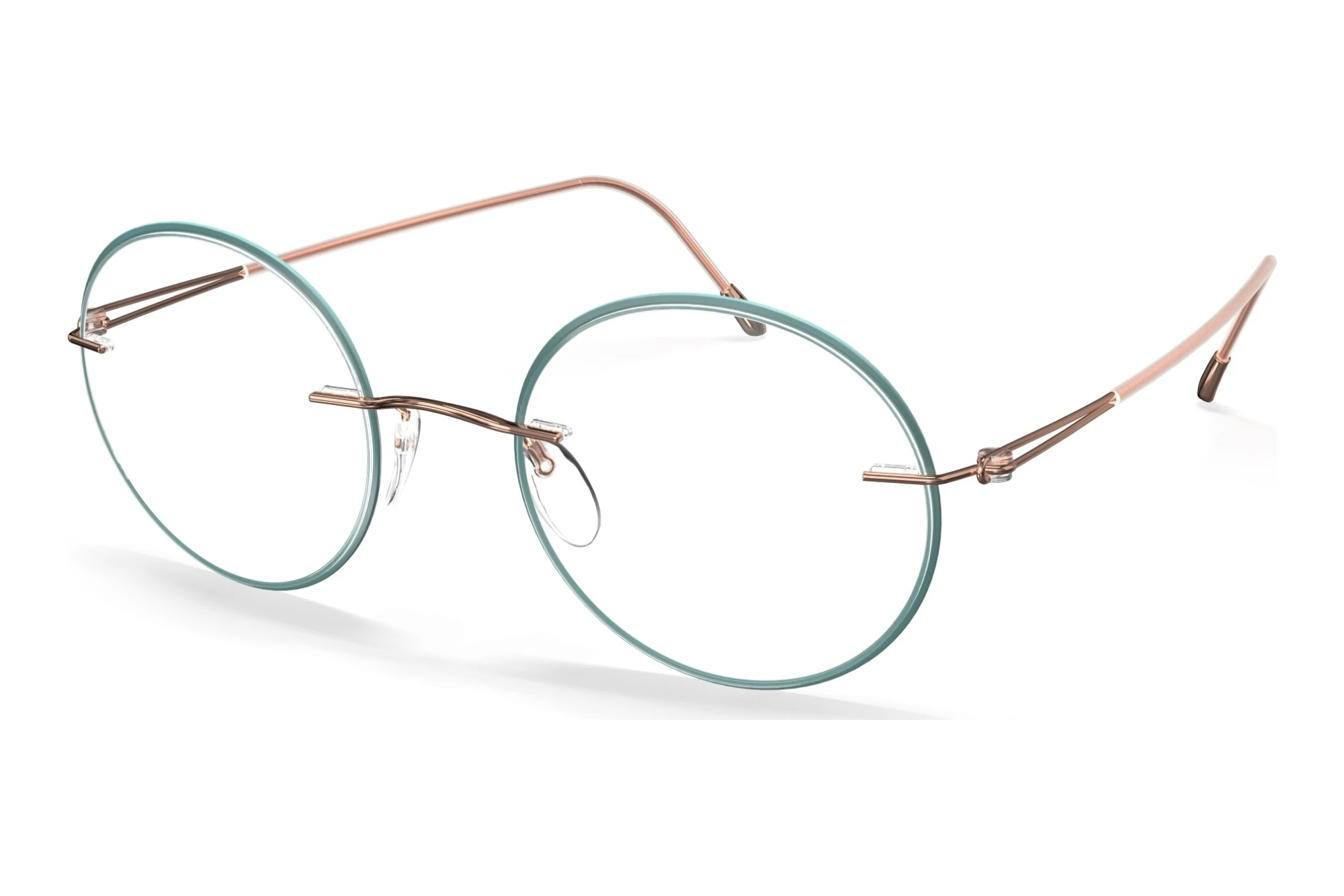 Silhouette   5566-JV 3530 Rose Gold / Teal