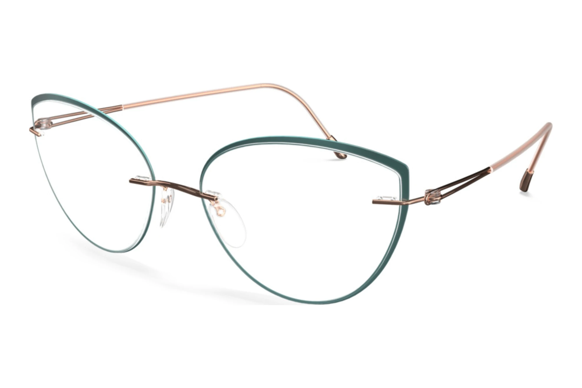 Silhouette   5566-LR 3531 Rose Gold / Teal