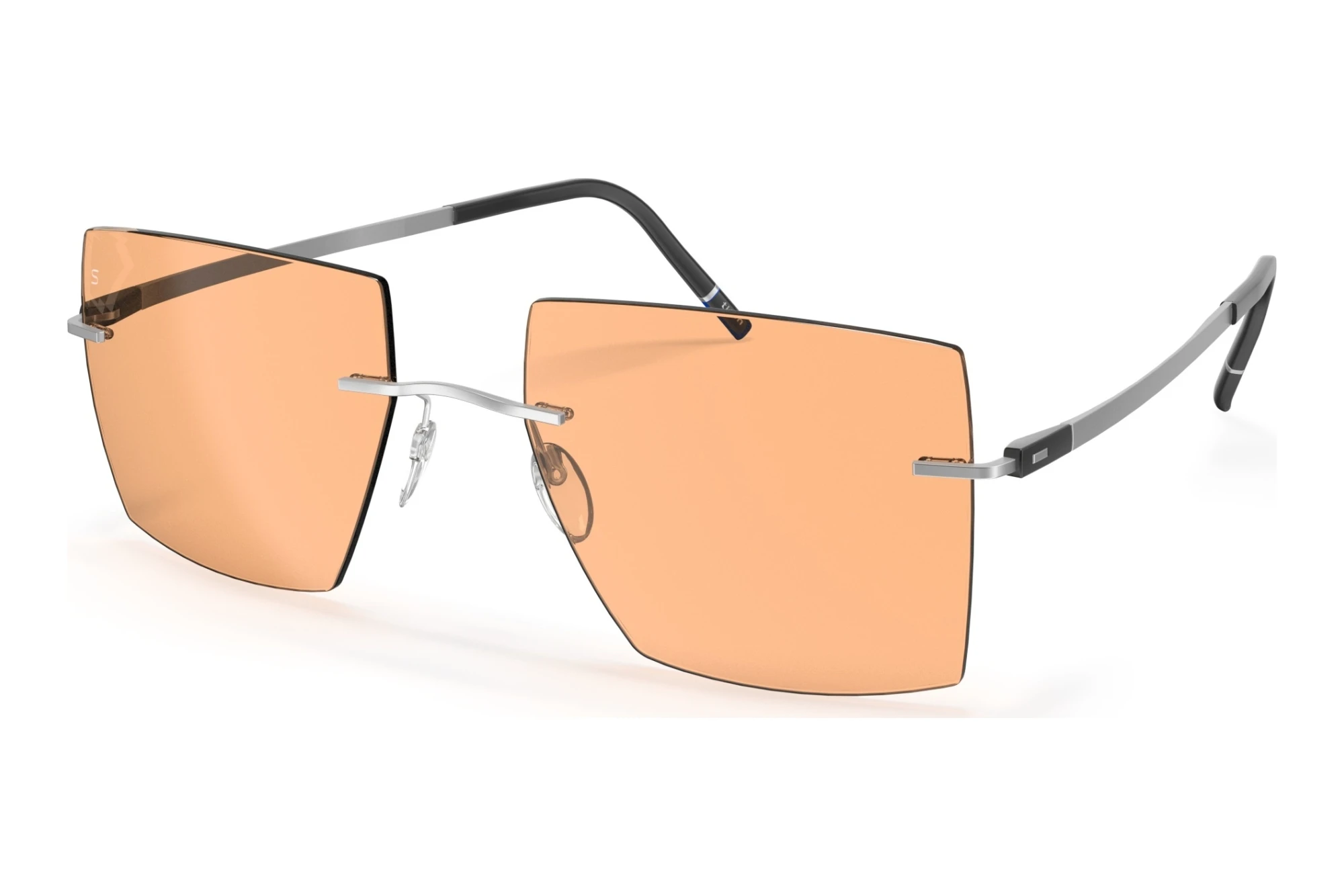 Silhouette   5573-ON 7005 Rhodium / Black