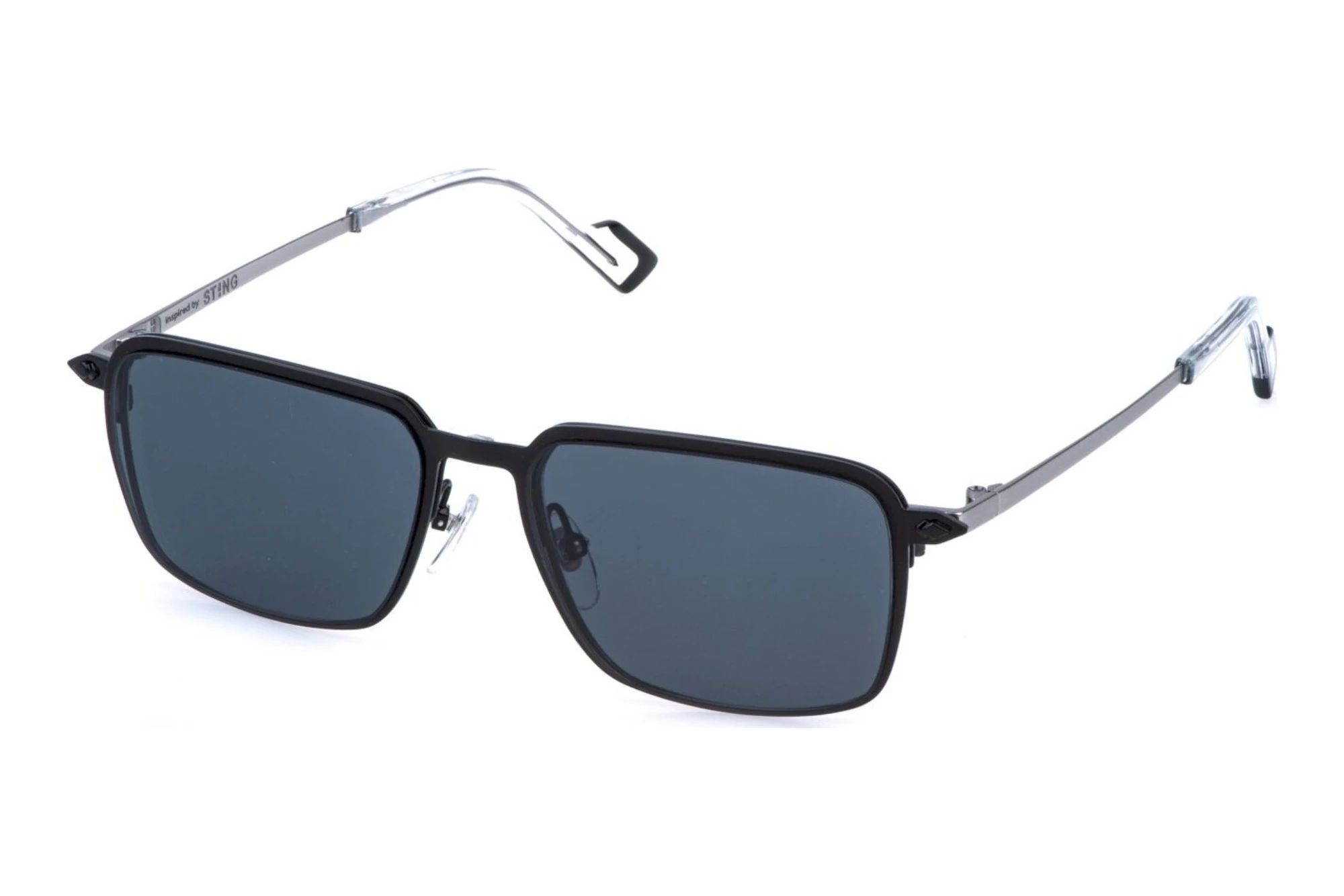 Sting   UST566 0653 TOTAL SHINY BLACK W/SANDBLASTED PALLADIU