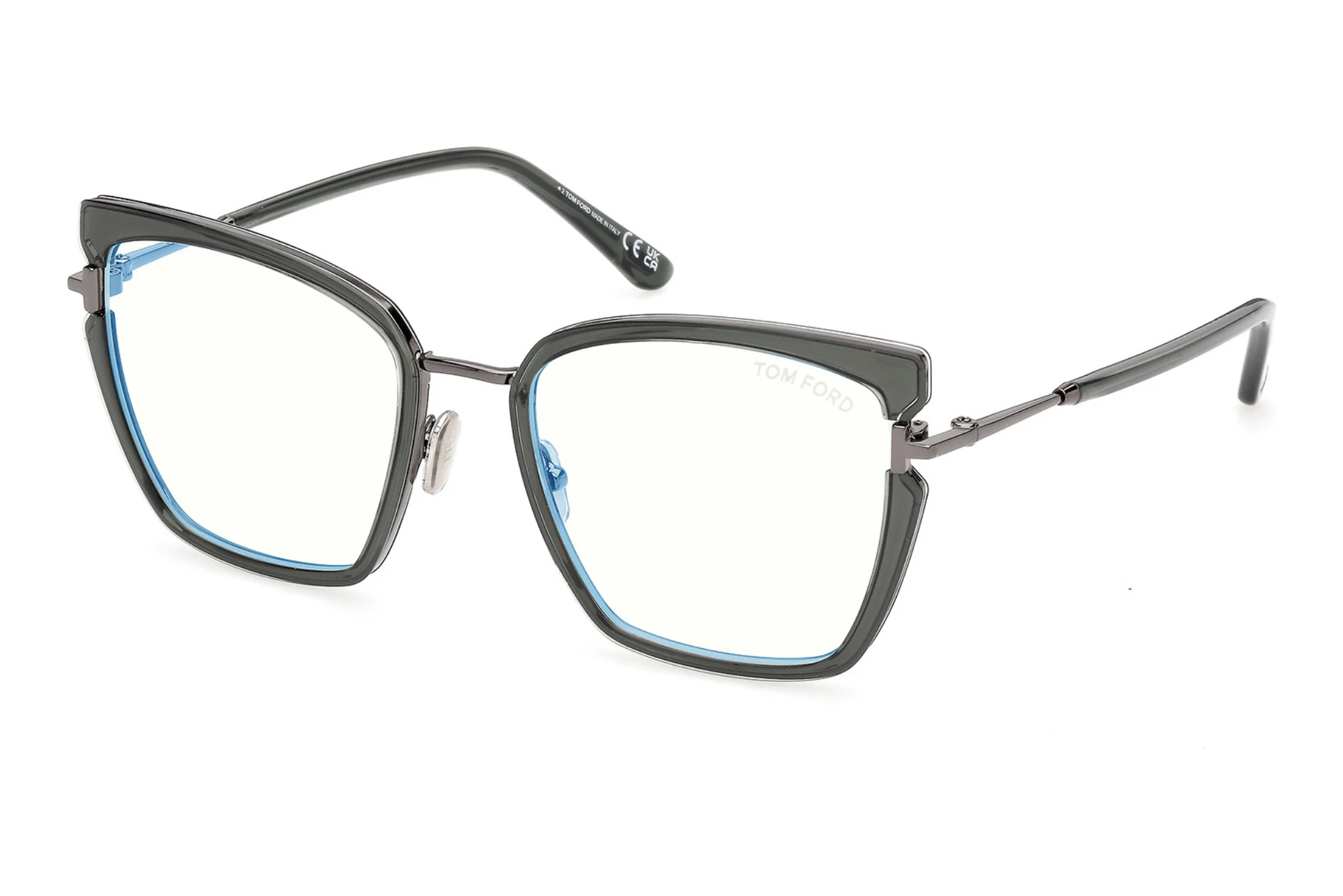 Tom Ford   FT5984-B 096 Glänzend Dunkelgrün