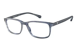 Emporio Armani EA3098 6054 Shiny Striped Blue