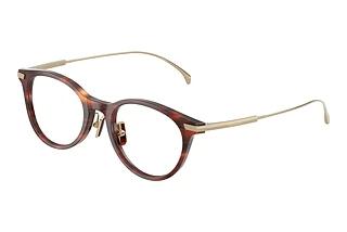 Moncler ME2022D 3034 Shiny Striped Brown Havana