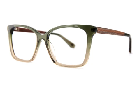 Brille Wood Fellas Curve (11042 macassar/green)