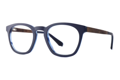 Brille Wood Fellas Flake (11075 curled/blue)