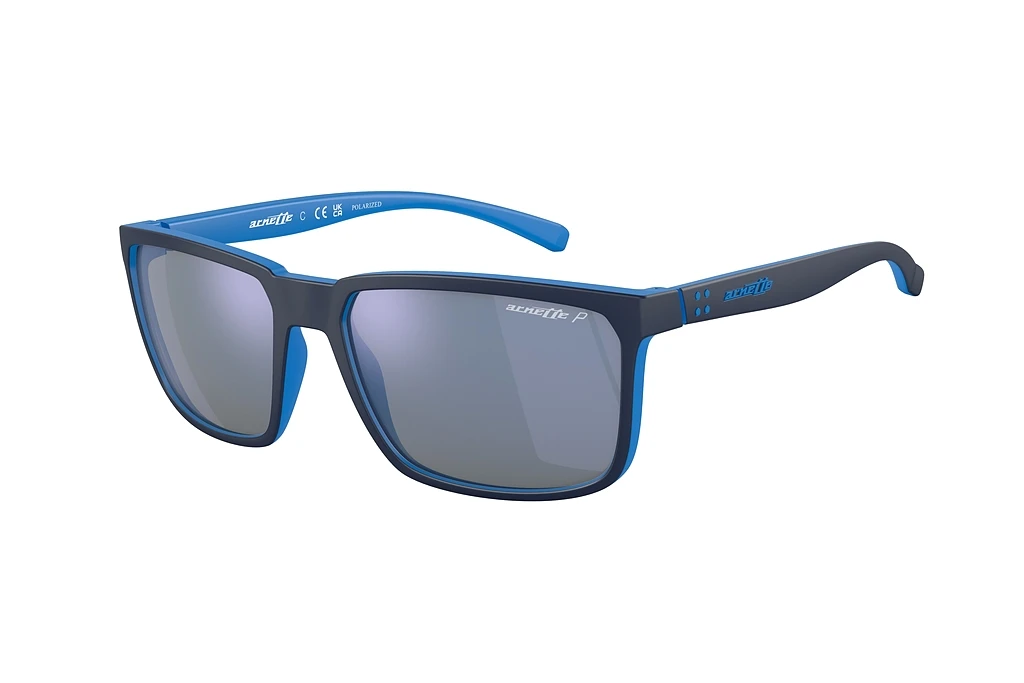 Arnette   AN4251 286422 Dark Grey Mirror Water PolarMatte Top Navy On Light Blue