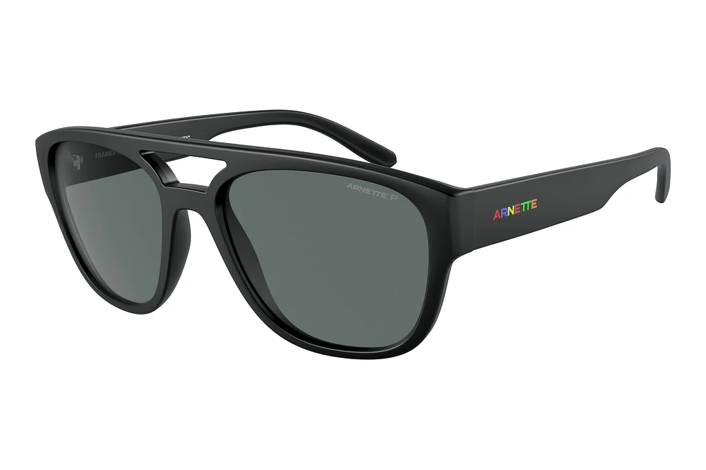 Arnette   AN4327 290081 Polarized GreyMatte Recycled Black