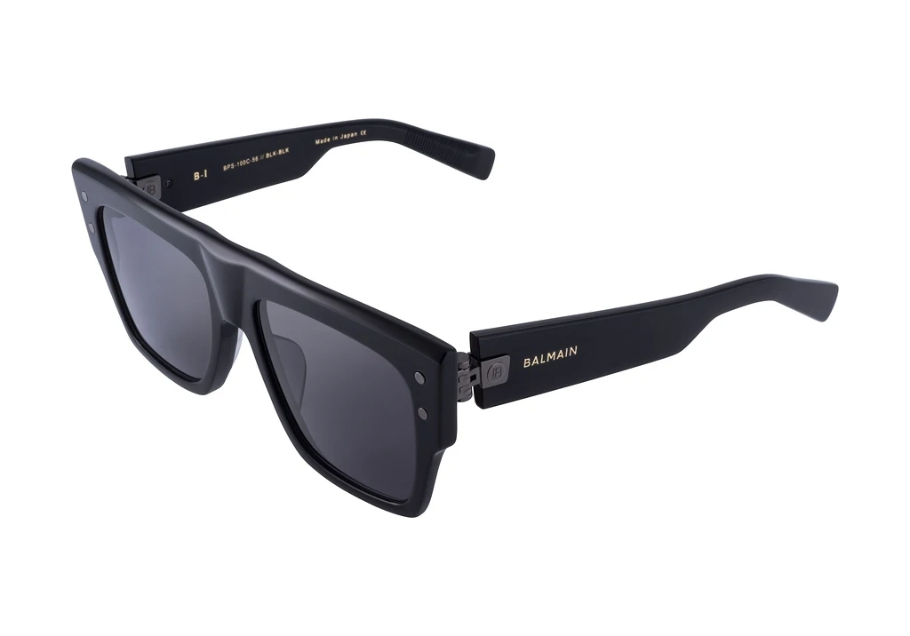 Balmain Paris   BPS-100 C Black - Black Rhodium w/ Dark Grey - AR