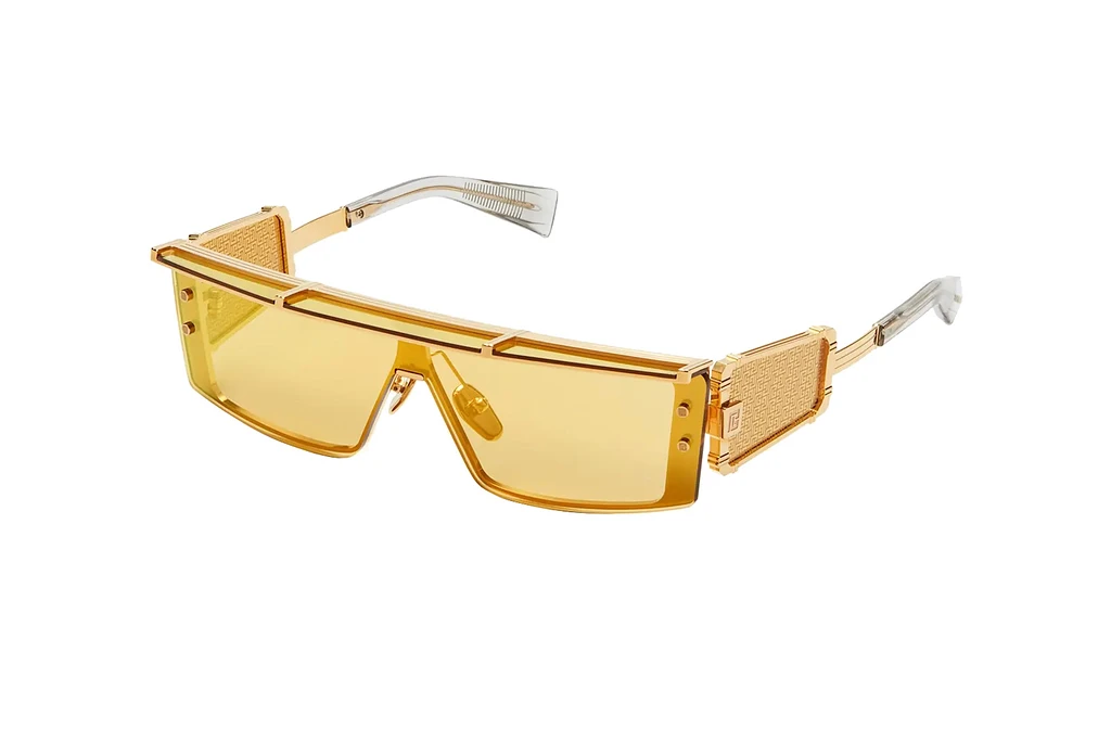 Balmain Paris   BPS-127 B Gold - Grey Crystal with Gold Flakes