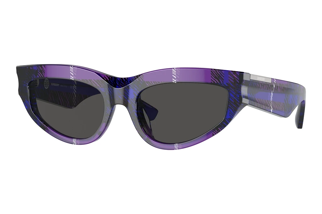 Burberry   BE4425U 411387 Dark GreyCheck Violet