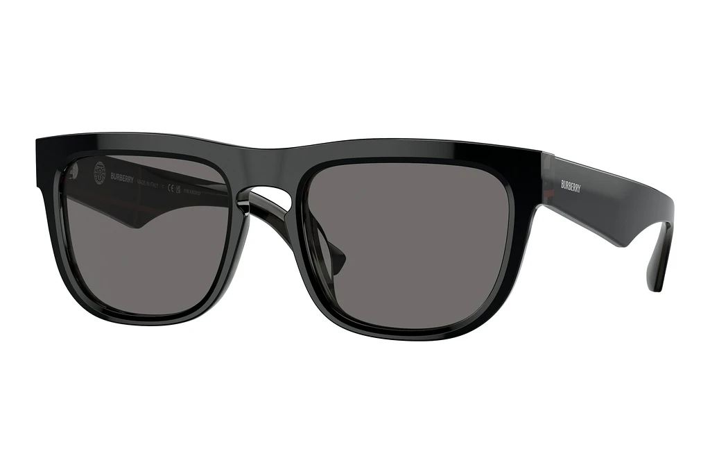 Burberry   BE4431U 412181 Dark Grey PolarizedTop Black On Vintage Check