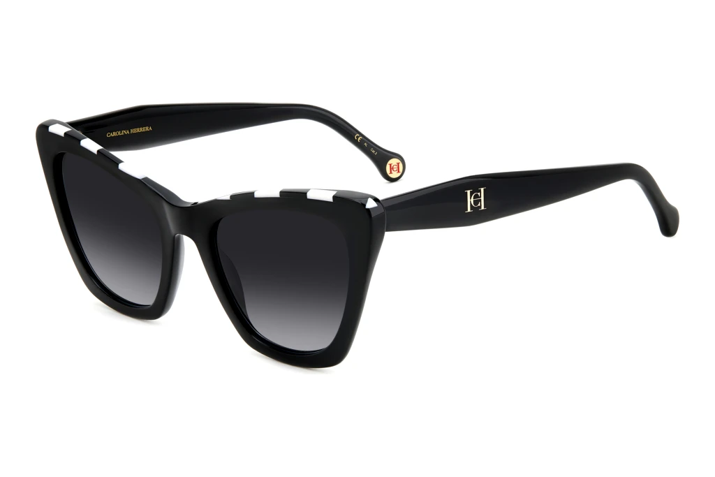 Carolina Herrera   HER 0129/S 80S/9O DARK GREY SHADEDBLACK WHITE