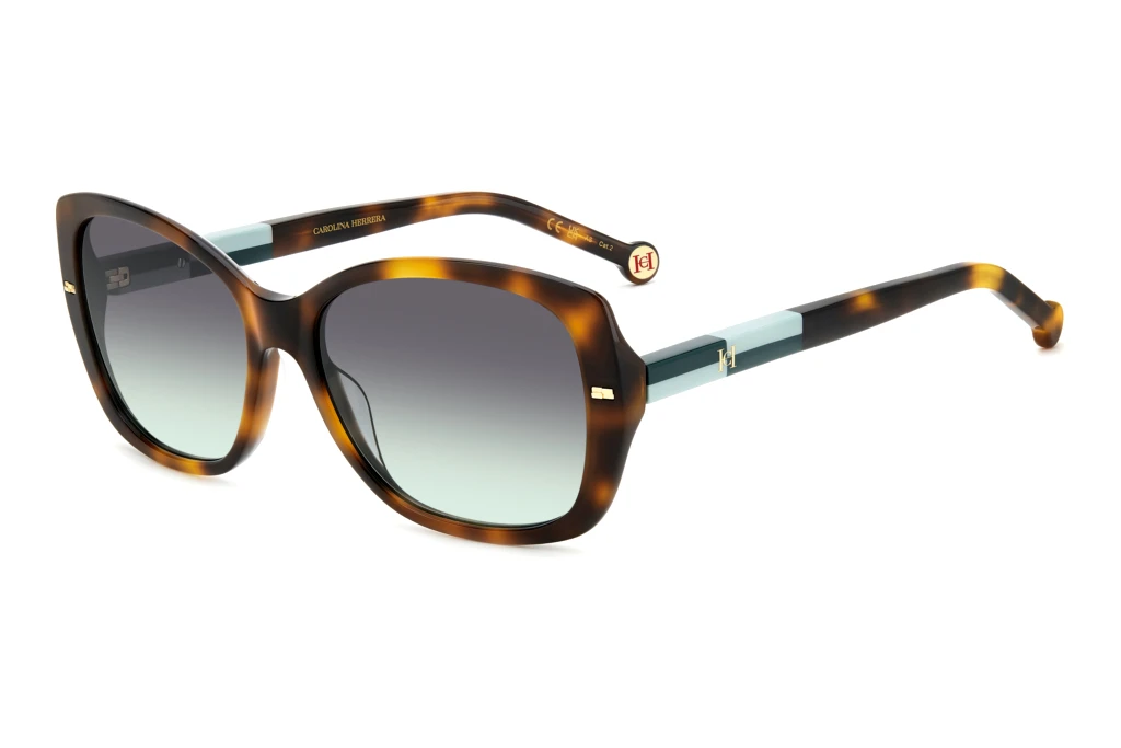 Carolina Herrera   HER 0176/G/S PHW/IB GREY GREENHAVANA GREEN