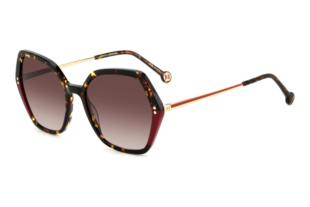 Carolina Herrera   HER 0185/S O63/HA BROWN SHADEDHAVANA RED