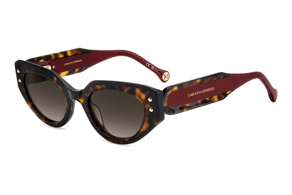 Carolina Herrera   HER 0221/G/S O63/HA BROWN SHADEDHAVANA RED
