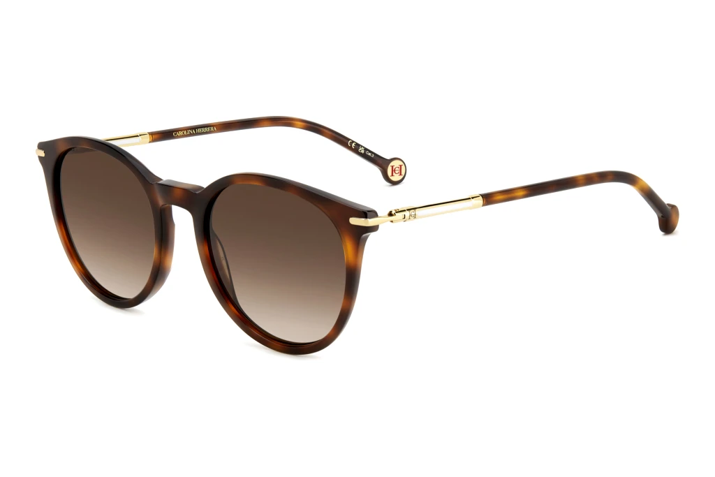 Carolina Herrera   HER 0230/S WR9/HA BROWN SHADEDBROWN HAVANA