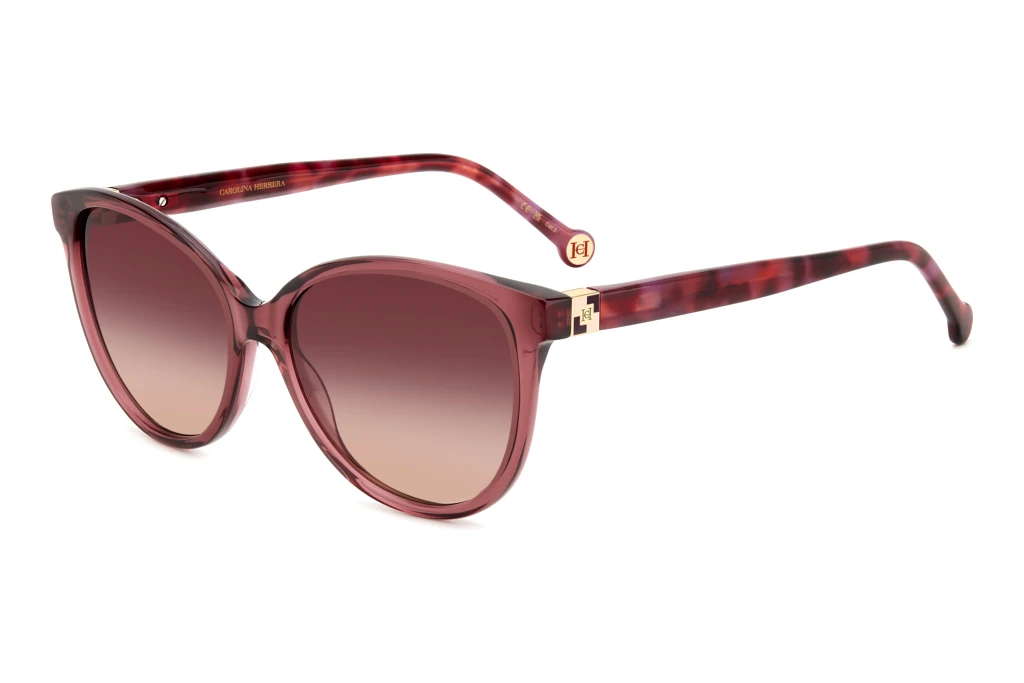 Carolina Herrera   HER 0237/S 82U/3X PINK DOUBLESHADEBURGUNDY RED HAVANA
