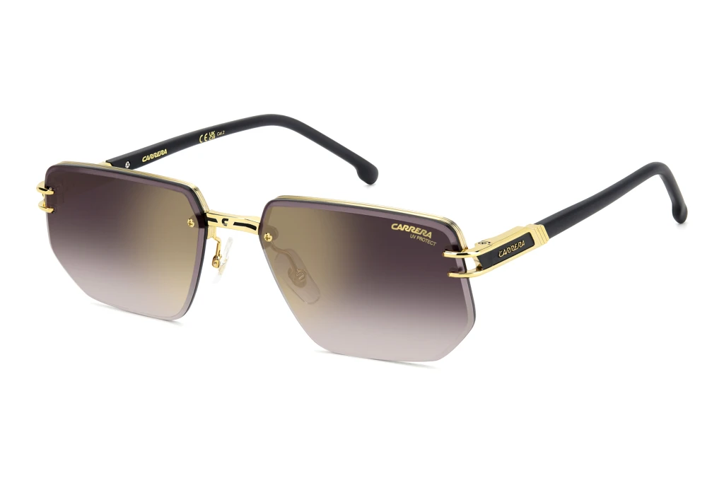Carrera   CARRERA 1070/S I46/YK GOLD MIRROR ON BURGUNDY SHADEDMATTE BLACK GOLD