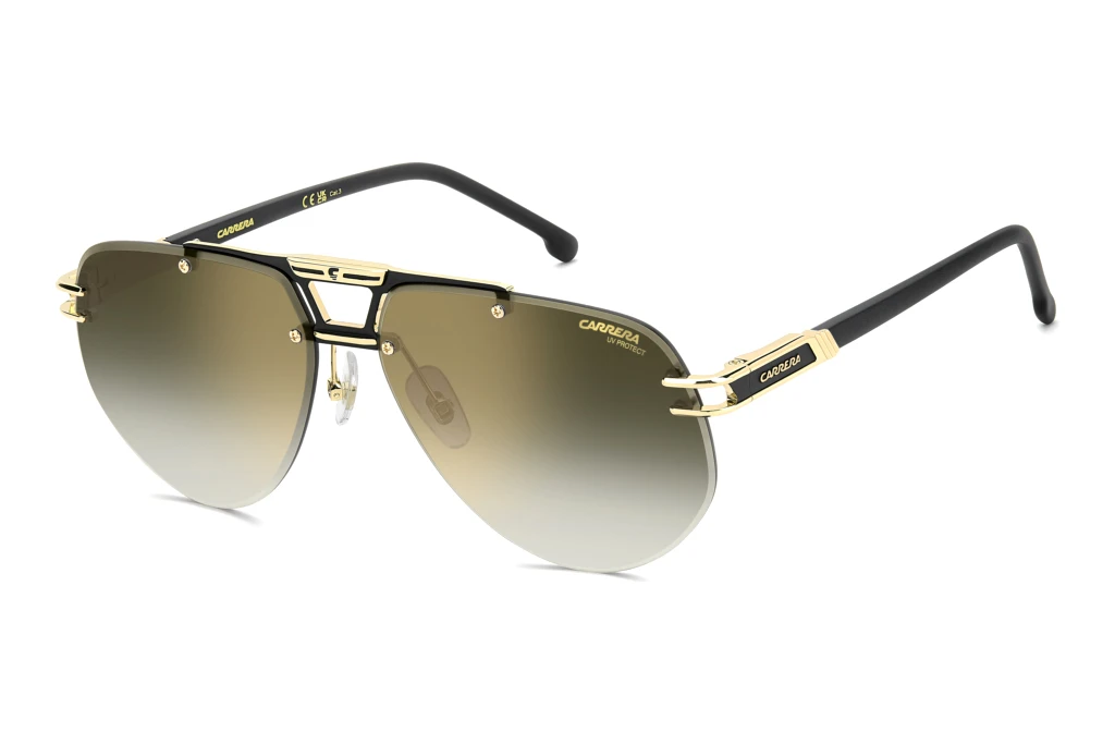 Carrera   CARRERA 1087/S I46/D6 GREEN SHADED GOLD MIRROR ANTIREFEXMATTE BLACK GOLD