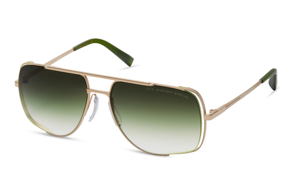 DITA   DRX-2010 P DARK GREEN TO CLEAR GRADIENTWHITE GOLD - CRYSTAL BLACK MOSS