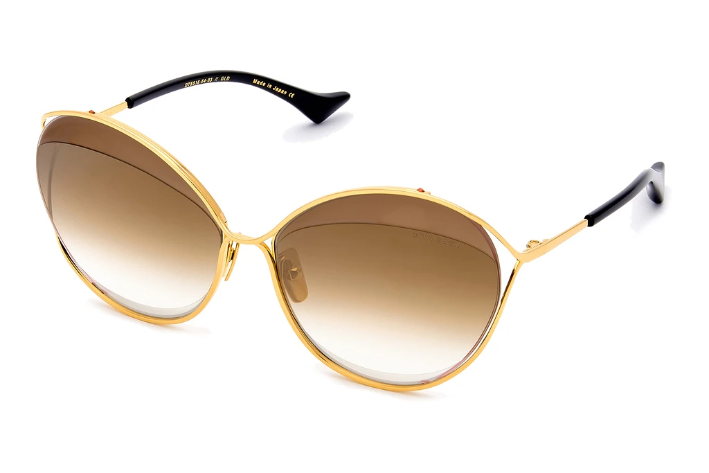 DITA   DTS-516 03 Dark Brown to Clear - Gold Flash - ARYellow Gold