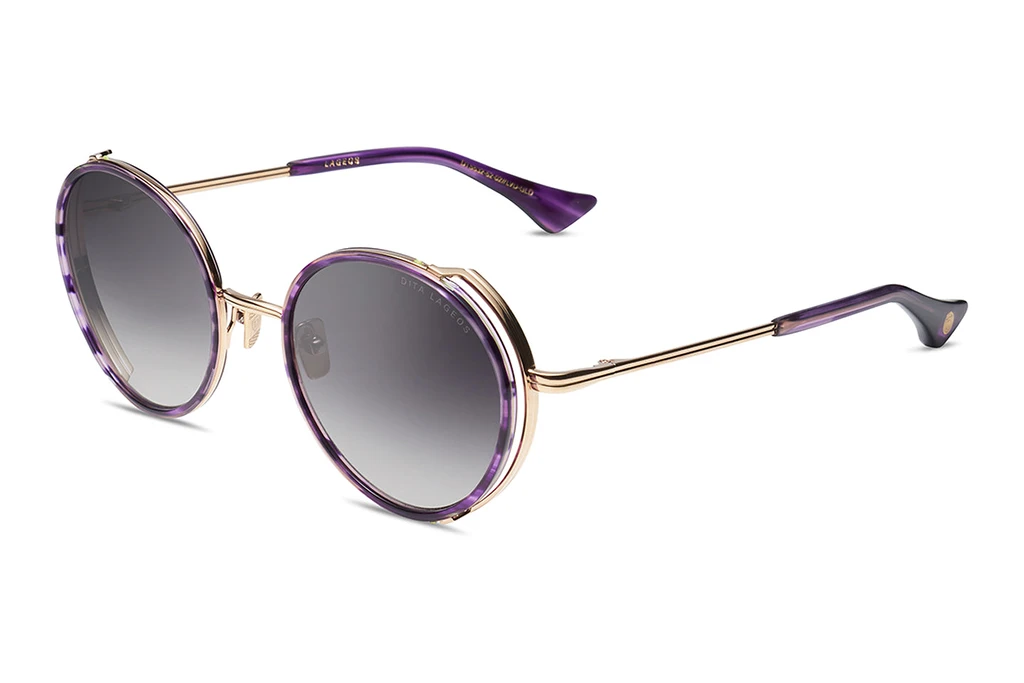 DITA   DTS-532 02 DARK GREY TO CLEARDARK LAVENDAR/WHITE GOLD