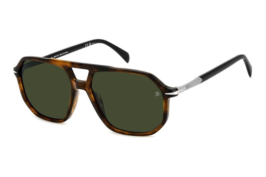 David Beckham   DB 1172/S 6C5/QT GREENBROWN HORN RUTHENIUM