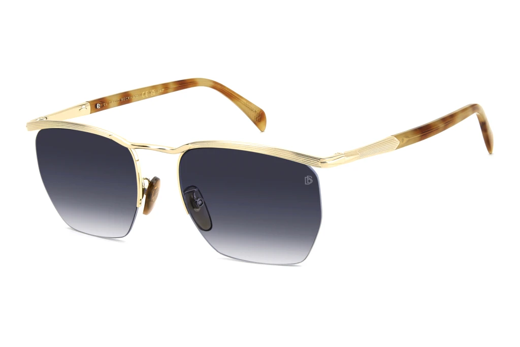 David Beckham   DB 1225/S 0NR/84 BLUE SHADED ANTIREFLEXGOLD BROWN HAVANA