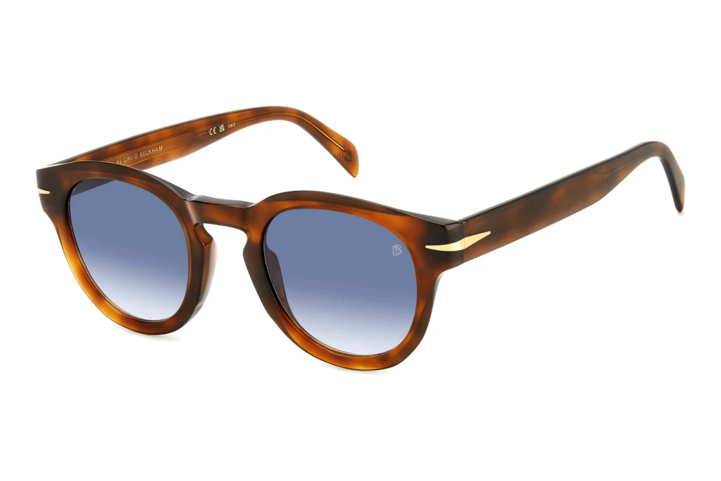 David Beckham   DB 7041/S FLAT WR9/08 DK BLUE SHADEDBROWN HAVANA