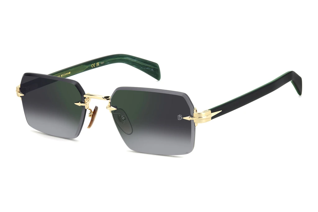 David Beckham   DB 7109/S PEF/NU GREY SHADED GREEN MIRRORGOLD GREEN