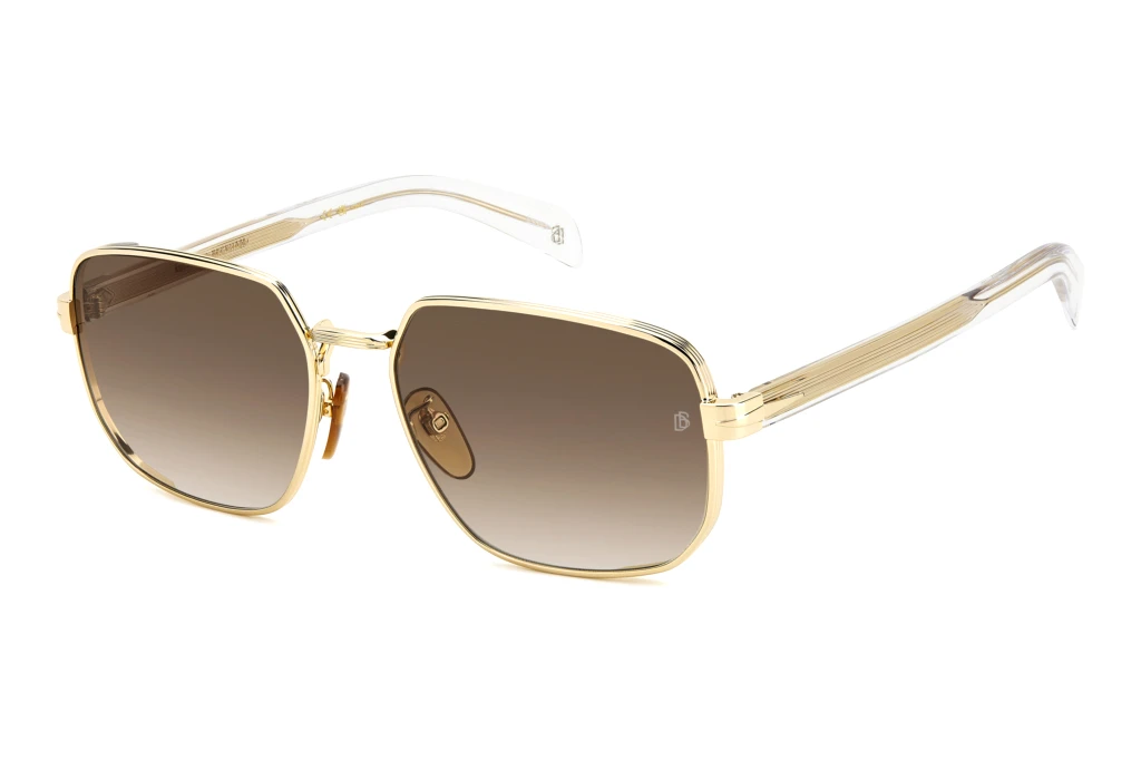 David Beckham   DB 7121/G/S LOJ/HA BROWN SHADEDGOLD CRYSTAL