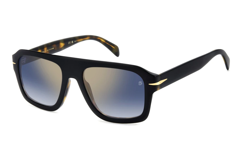 David Beckham   DB 7127/S WR7/1V BLUE SHADED GOLD MIRRORBLACK HAVANA