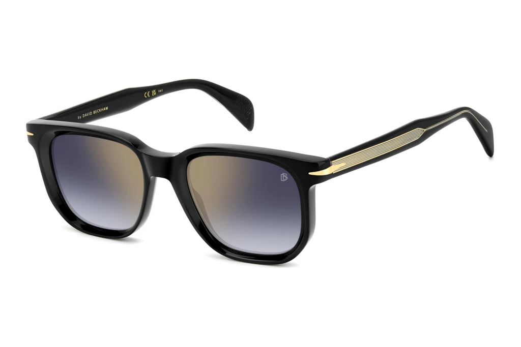 David Beckham   DB 7133/S 807/1V BLUE SHADED GOLD MIRRORBLACK