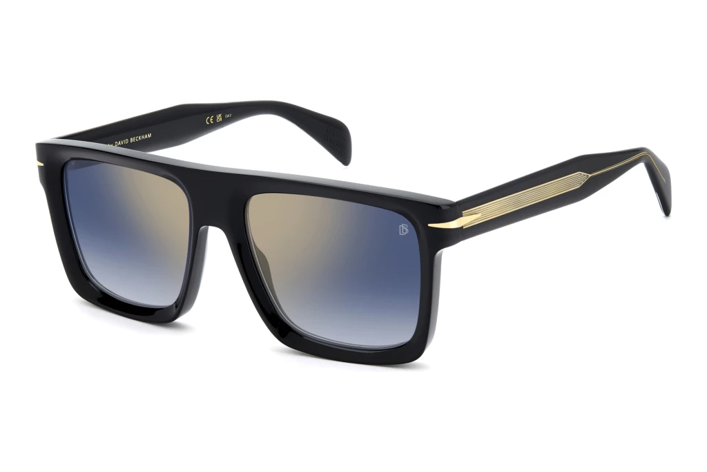 David Beckham   DB 7134/S 807/1V BLUE SHADED GOLD MIRRORBLACK