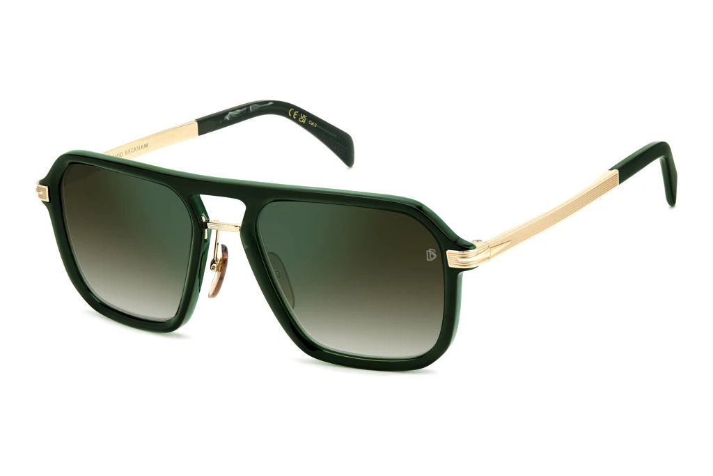 David Beckham   DB 7136/S GC1/CS GREEN SHADED GREEN MIRRORGREEN MARBLE GOLD