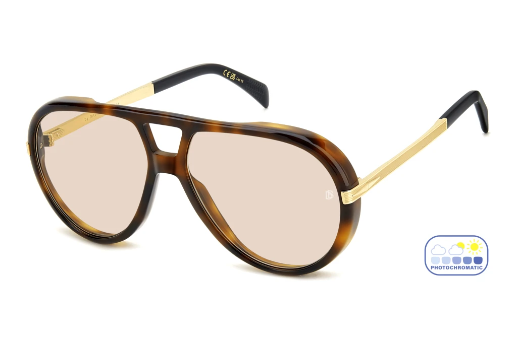 David Beckham   DB 99/VOYAGER 2IK/3O NUDE PHOTOCROMATICHAVANA GOLD