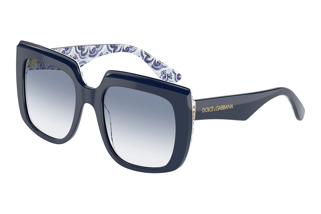Dolce & Gabbana   DG4414 341419 Clear Gradient Light BlueBlue On Blue Maiolica