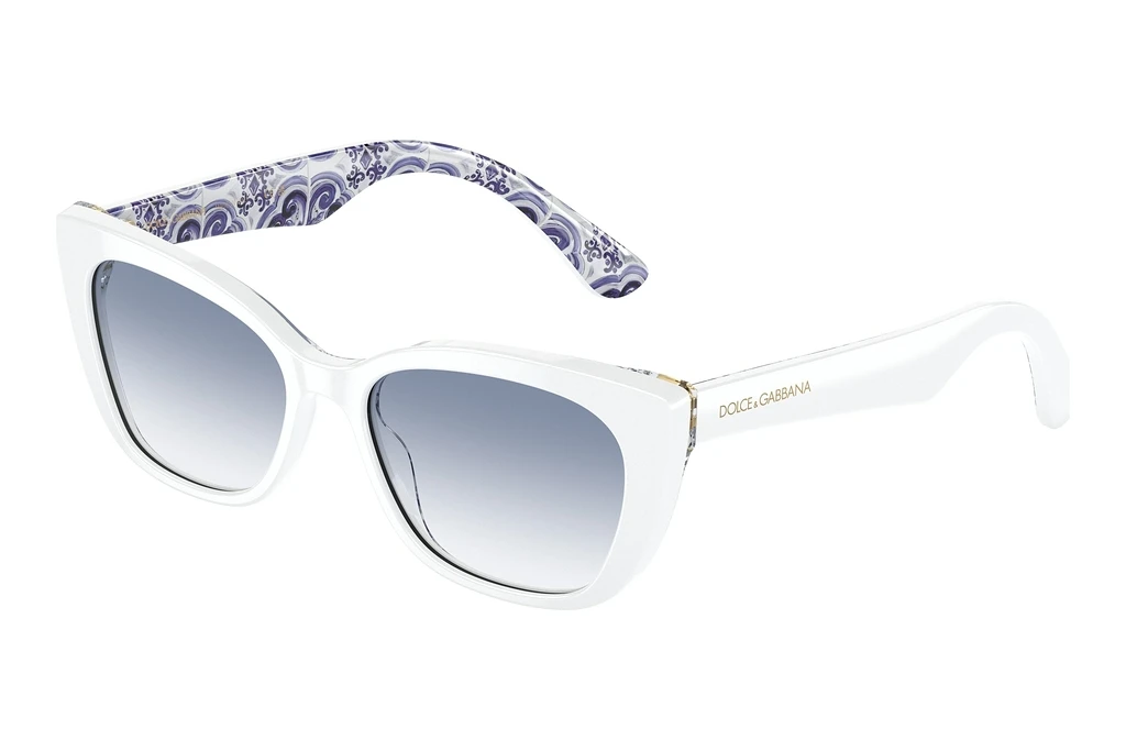 Dolce & Gabbana   DX4427 337119 Clear Gradient Light BlueWhite On Blue Maiolica