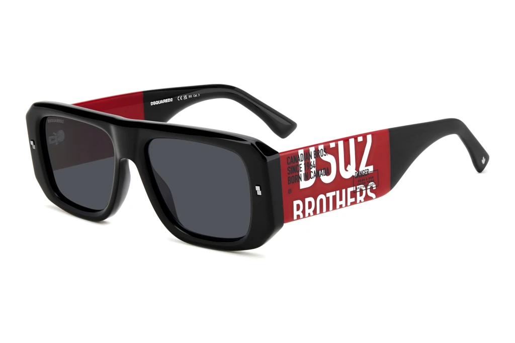 Dsquared2   D2 0107/S OIT/IR GREYBLACK RED