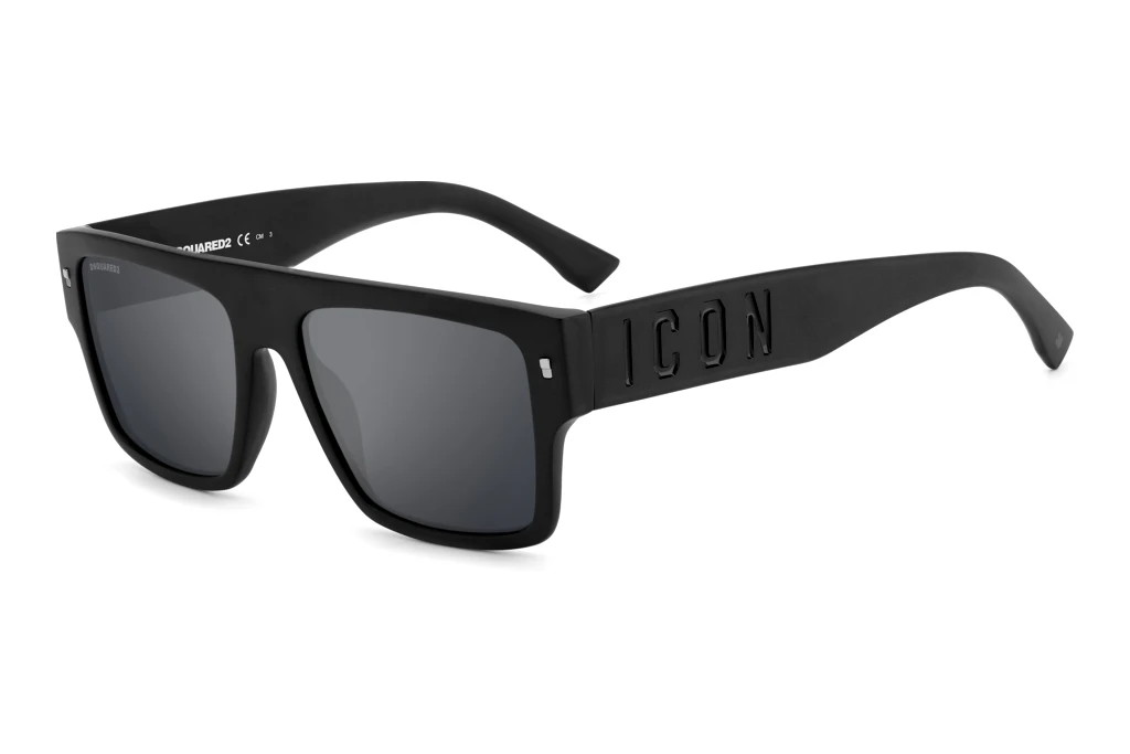 Dsquared2   ICON 0003/S 003/T4 SILVER MIRRORMATTE BLACK