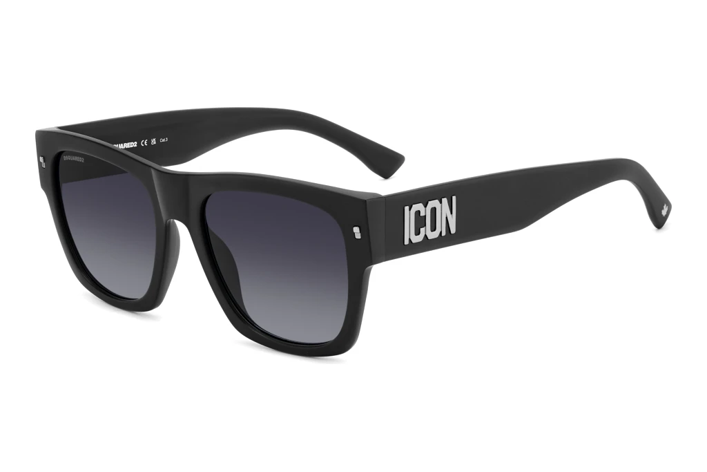 Dsquared2   ICON 0004/S P5I/9O DARK GREY SHADEDMATTE BLACK PALLADIUM