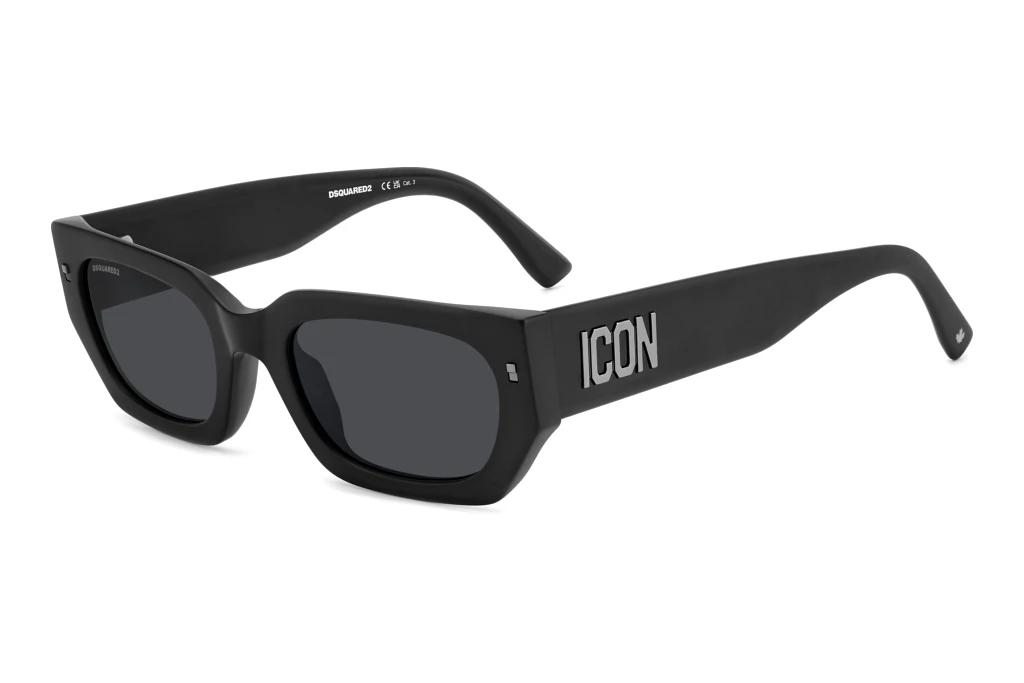 Dsquared2   ICON 0017/S 003/IR GREYMATTE BLACK